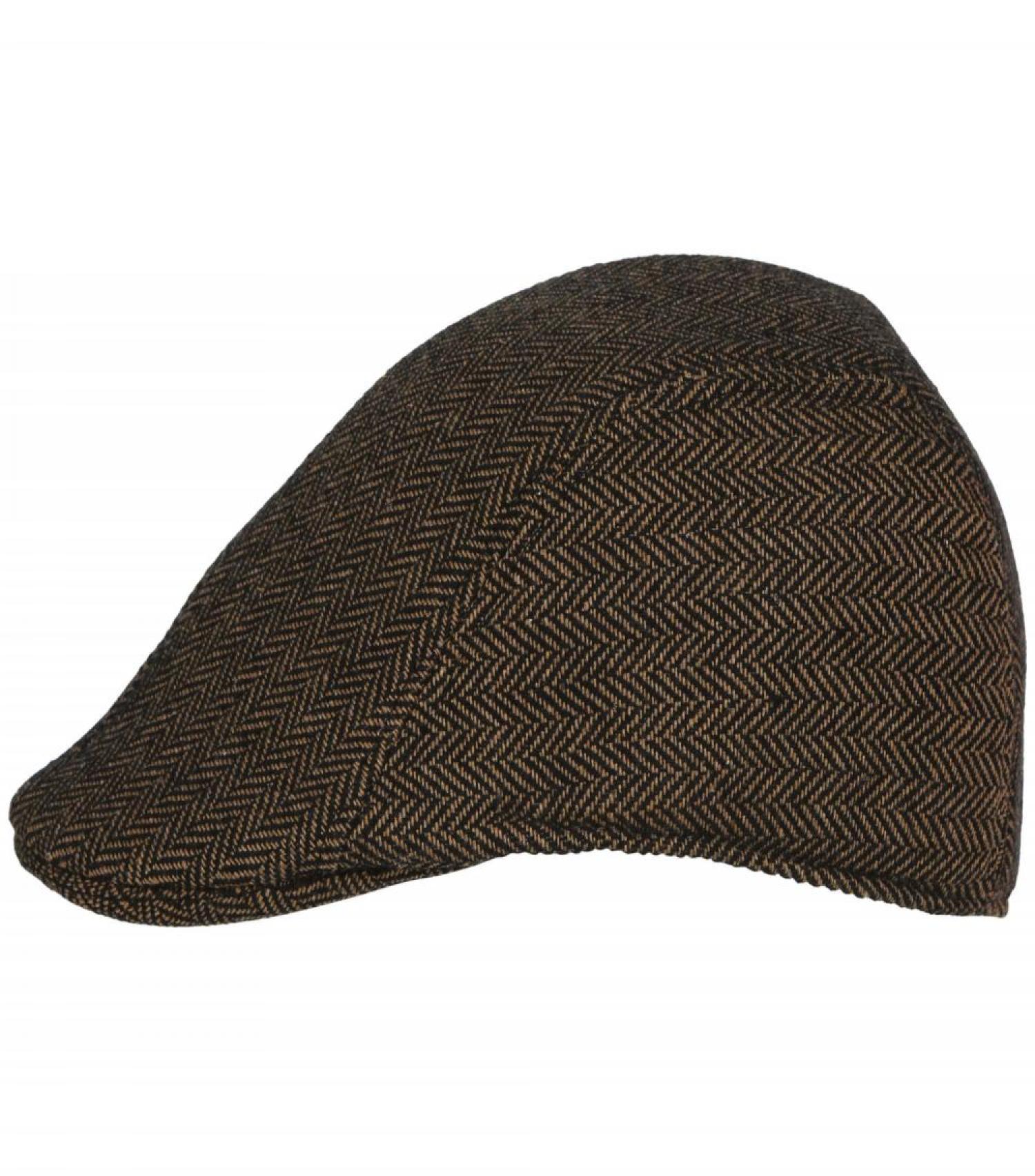 Béret gangster gris velours 19ème siècle