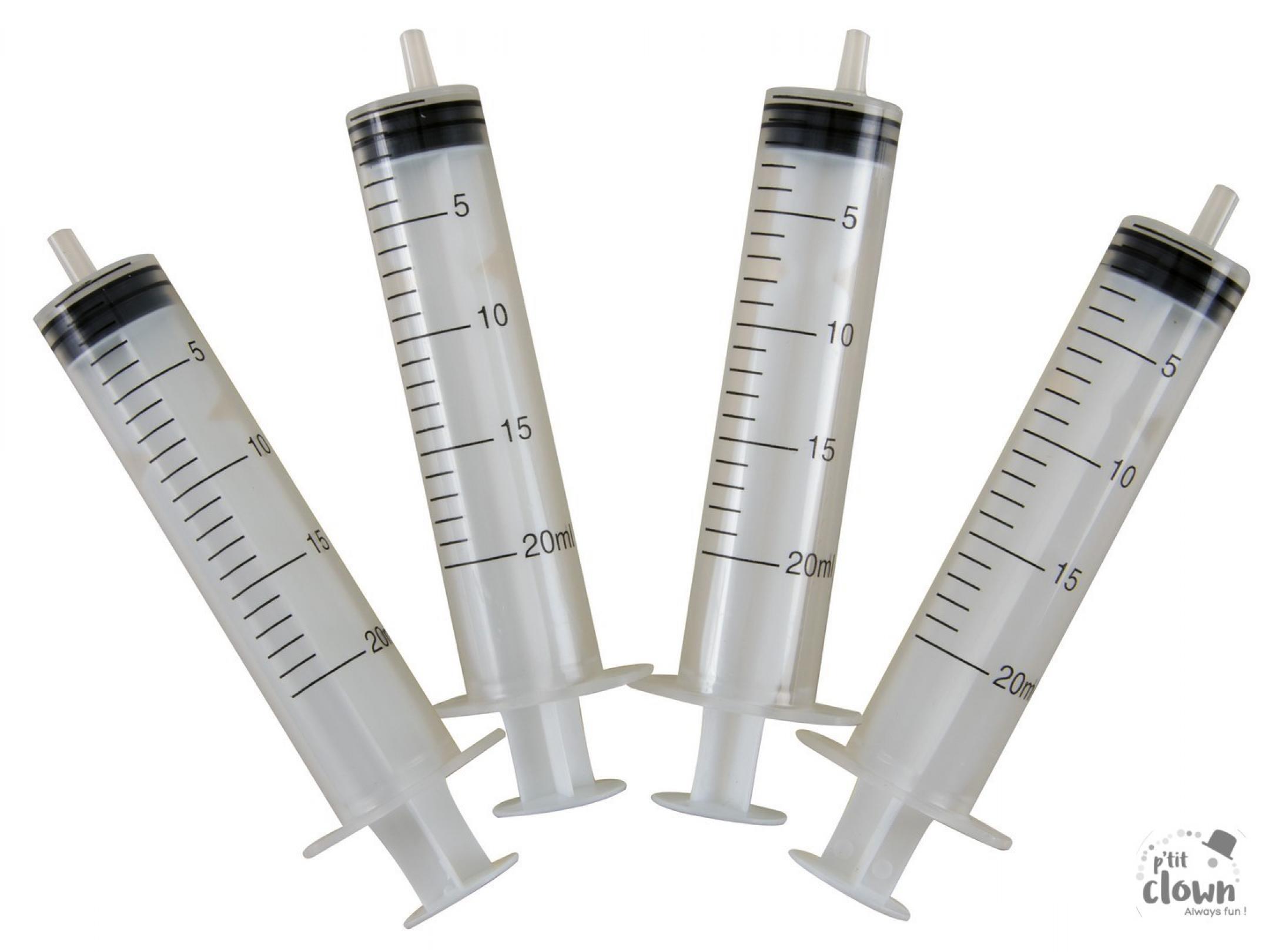 Lot de 4 seringues 12cm