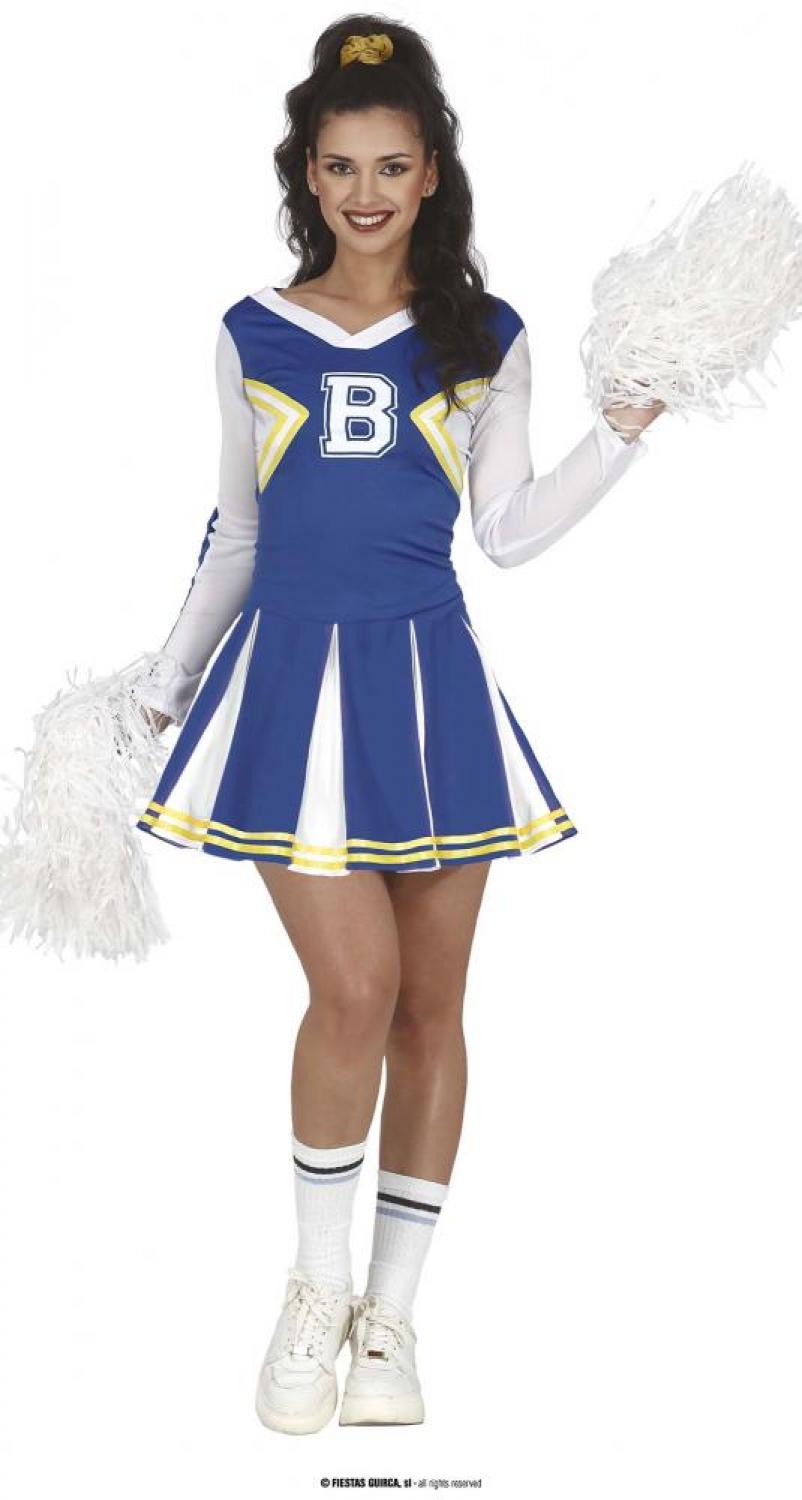 Cheerleader pompom girl bleue taille M