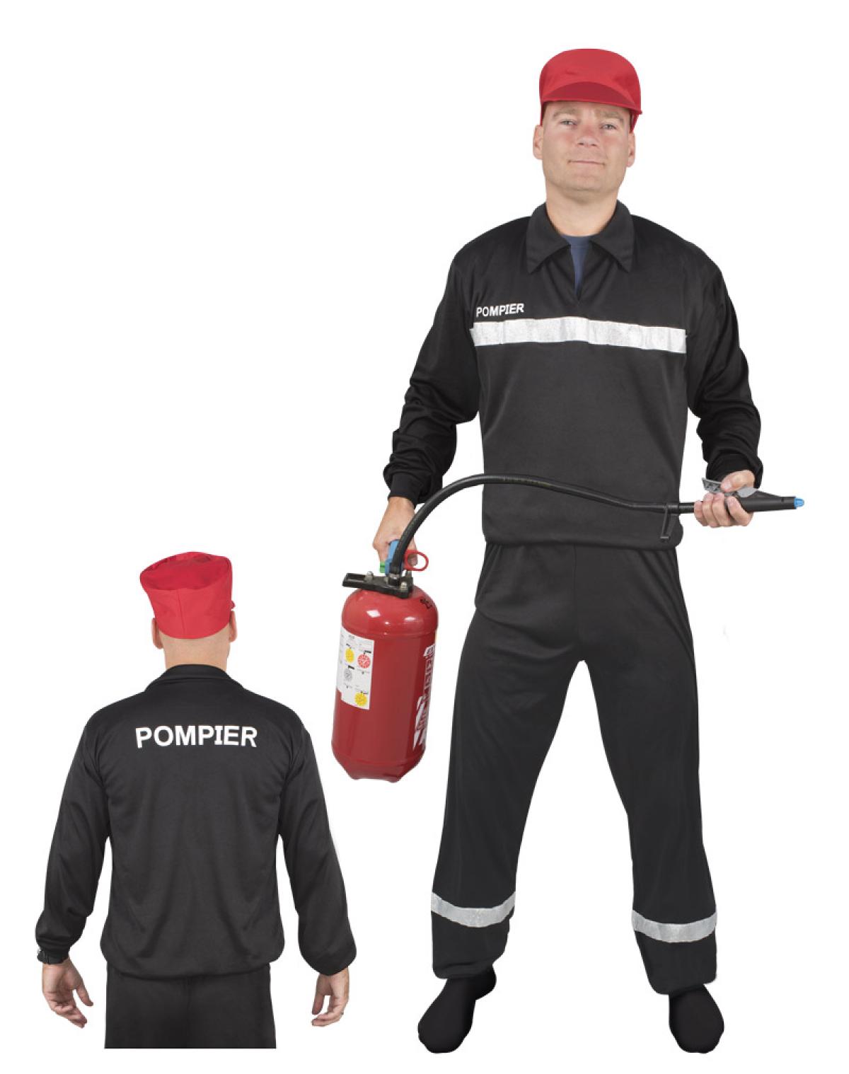 Pompier noir taille M/L