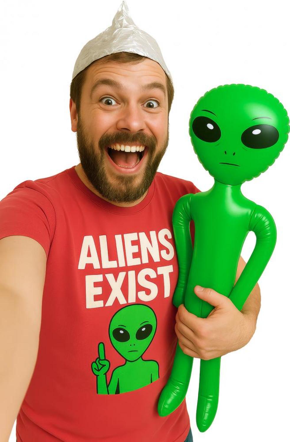 Alien vert gonflable 90cm