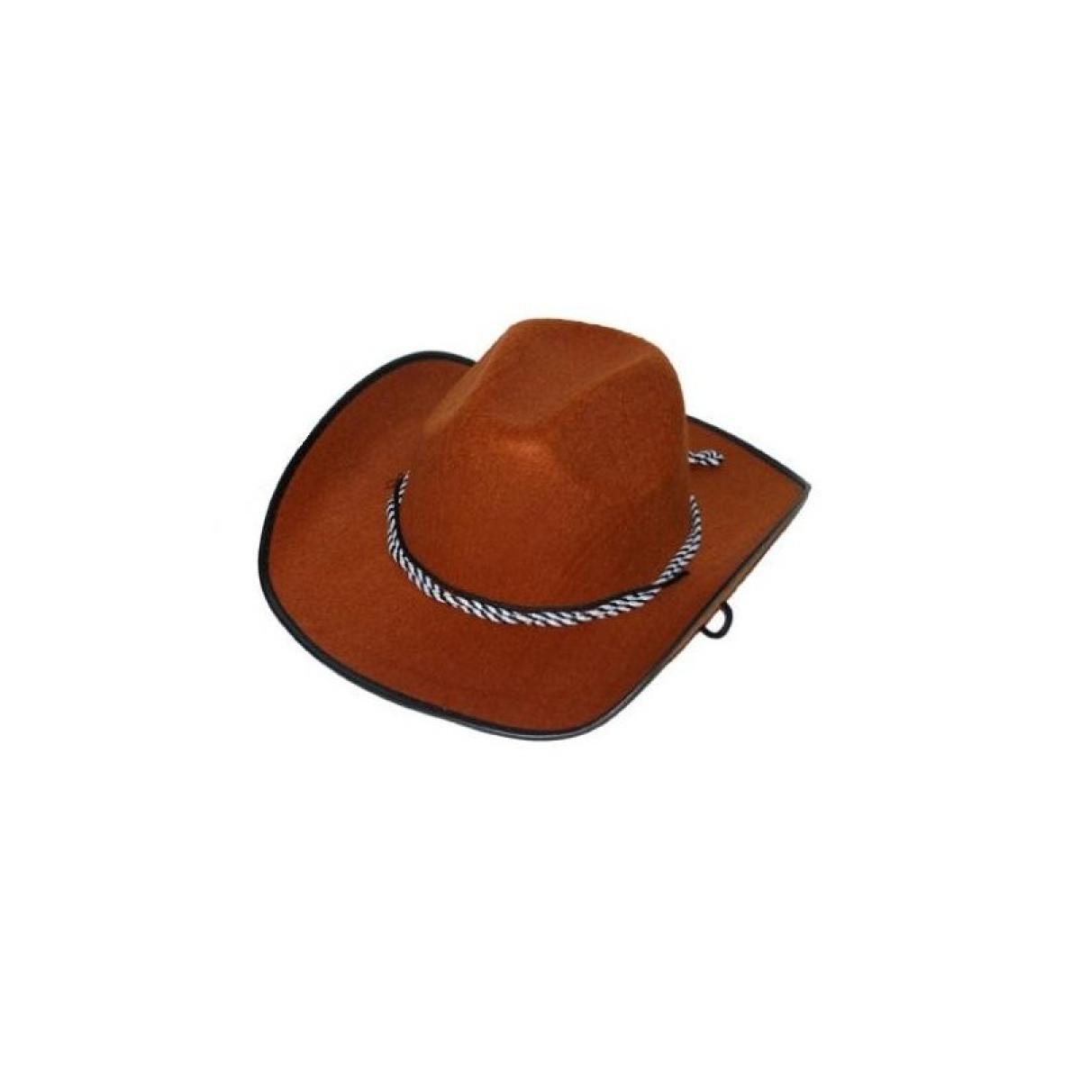 Chapeau adulte Cowboy marron à clous ou à cordelette
