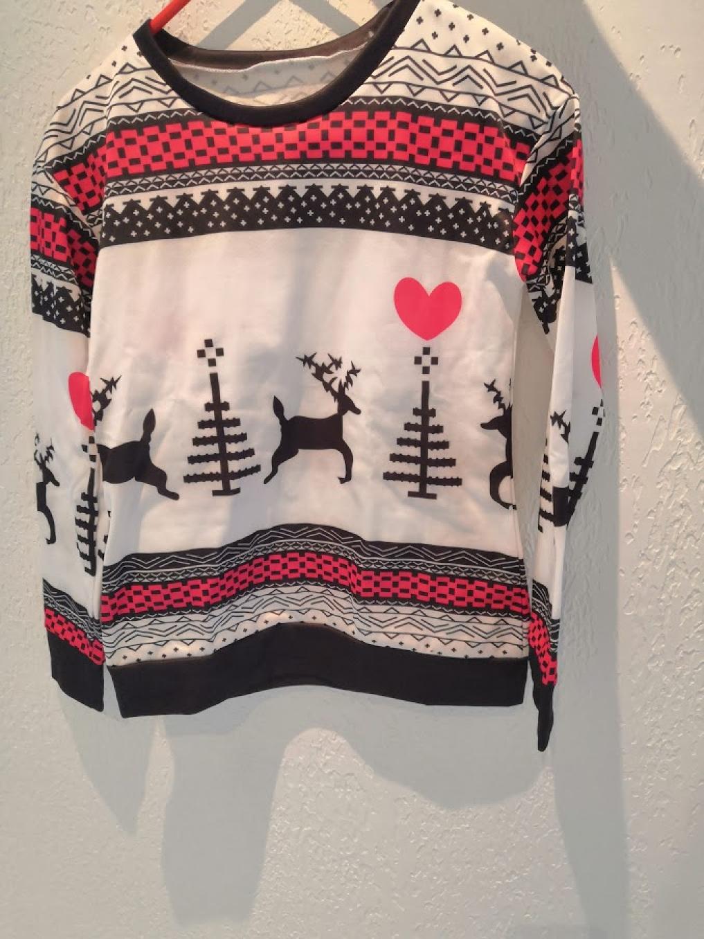 Sweat shirt Noël blanc femme taille 38