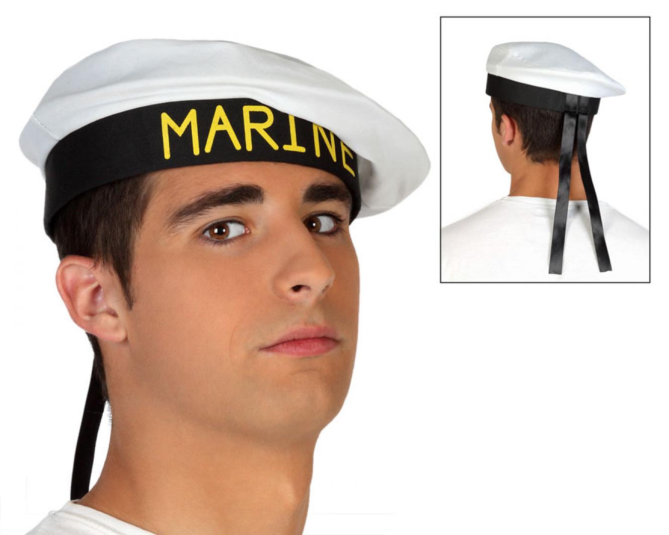 Béret marin tissu imprimé Marine