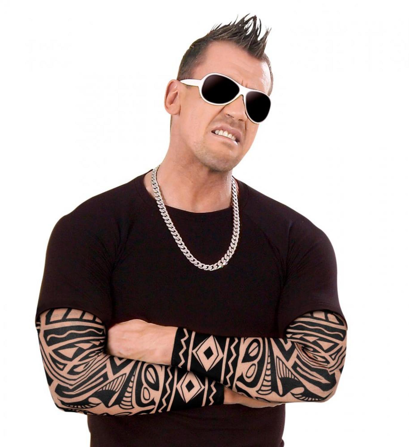 Paire de manches tatouées tribal