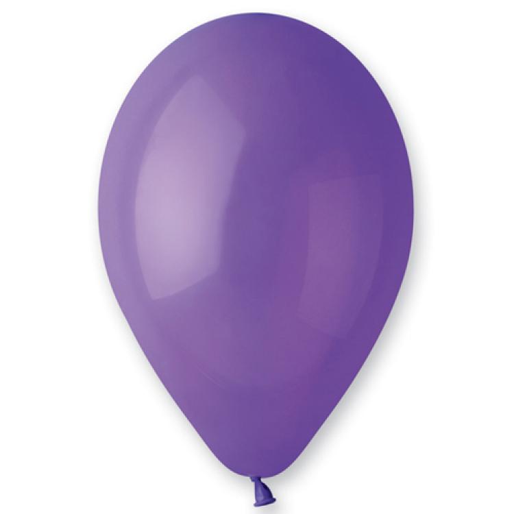 50 ballons latex 25cm violet fabriqués en France