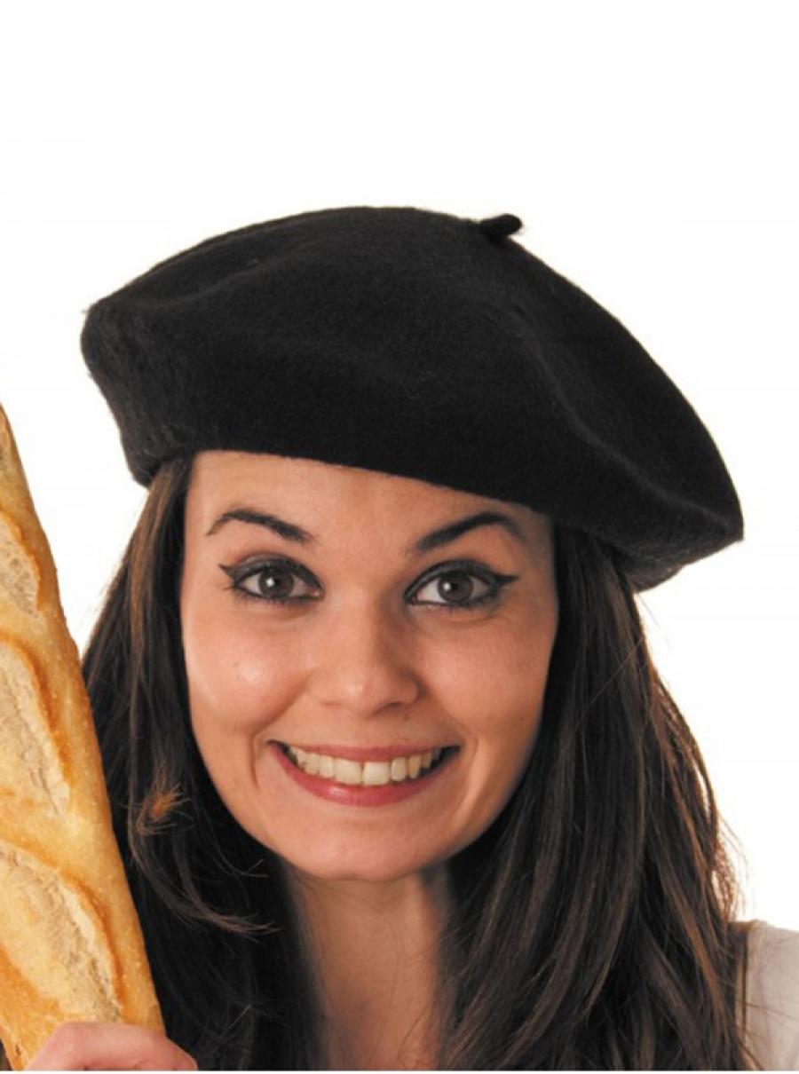 Beret basque noir en laine