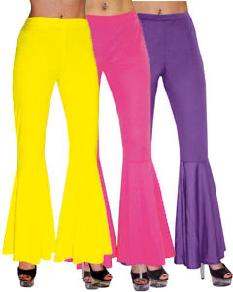 Pantalon disco femme jaune taille S
