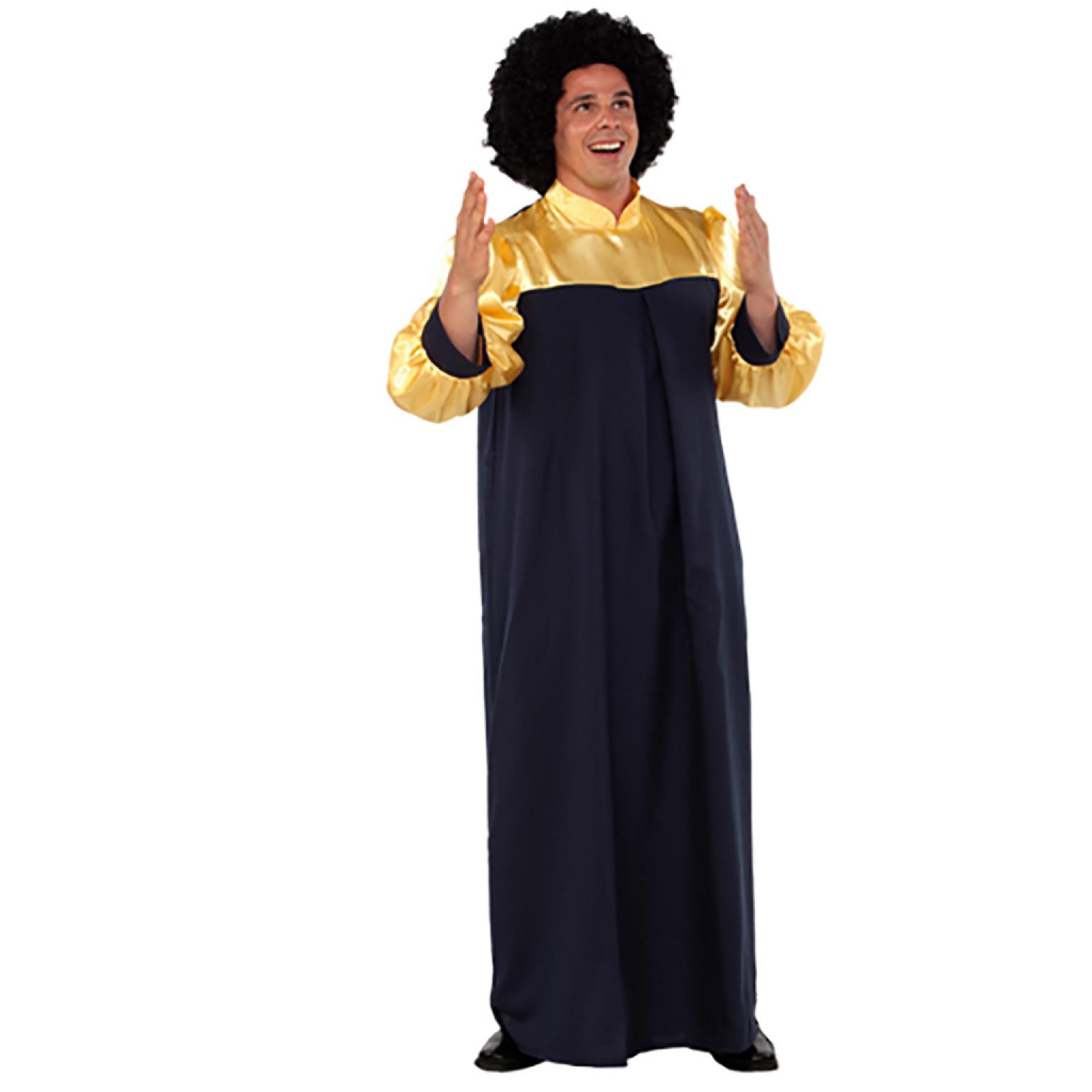 Robe gospel noir et jaune