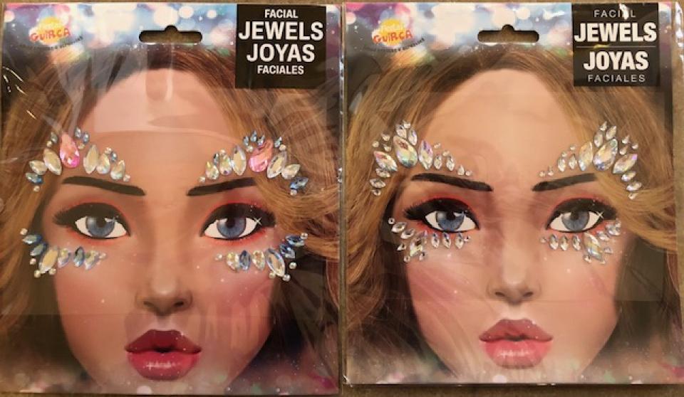 Strass bijoux pour visage