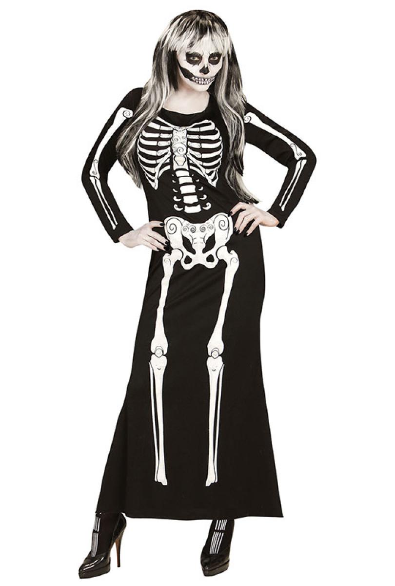 Robe longue squelette taille M