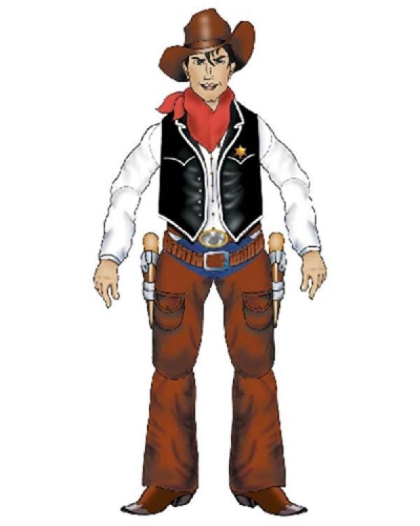 Cow boy carton 140 cm