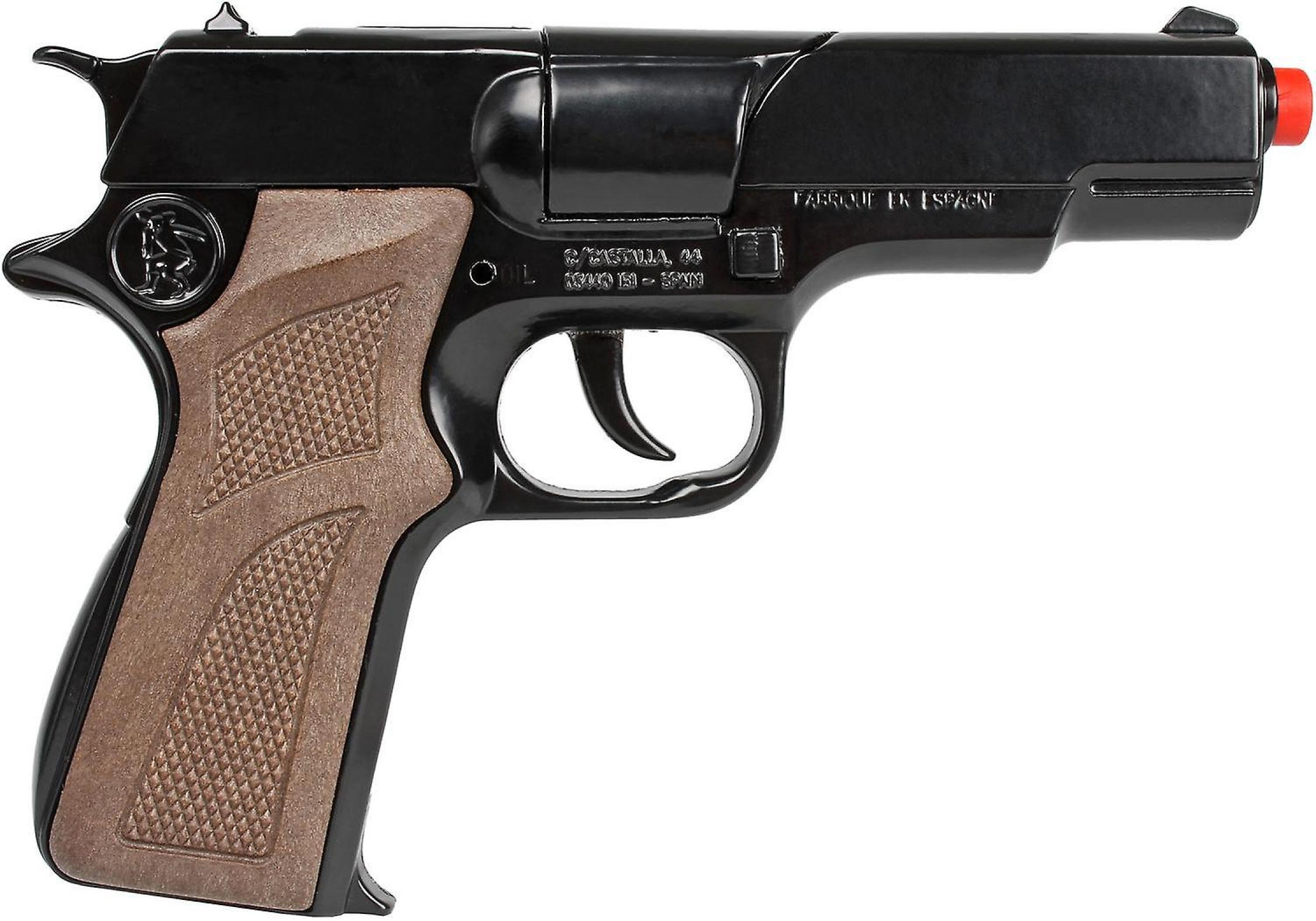 Pistolet 8 coups en métal Police Gonher 17cm