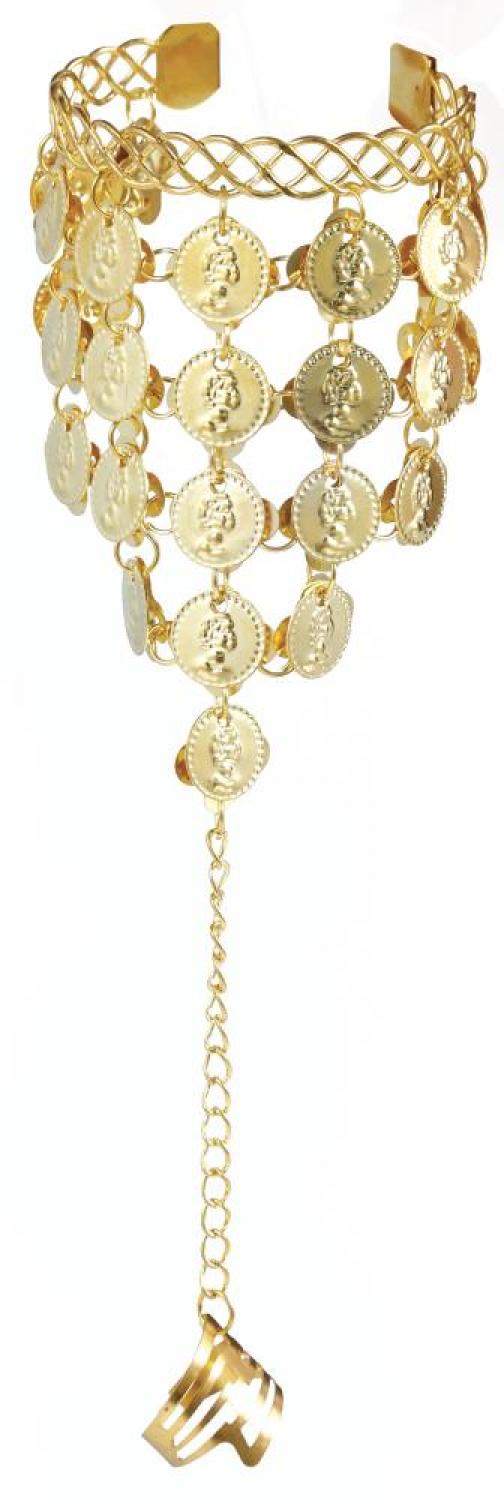 Bracelet bijou oriental pour main et doigt