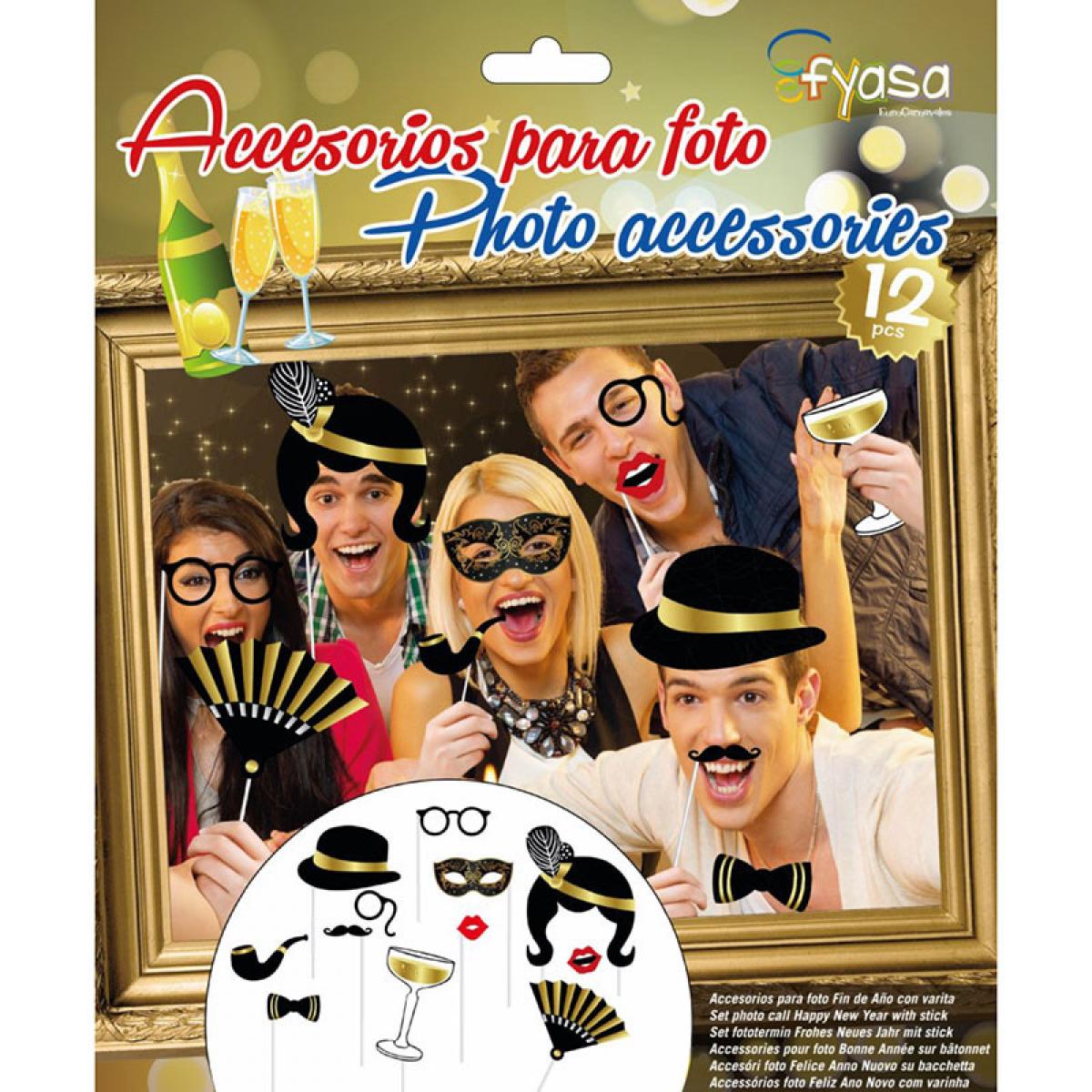Accessoires photofun photo booth 12 pièces