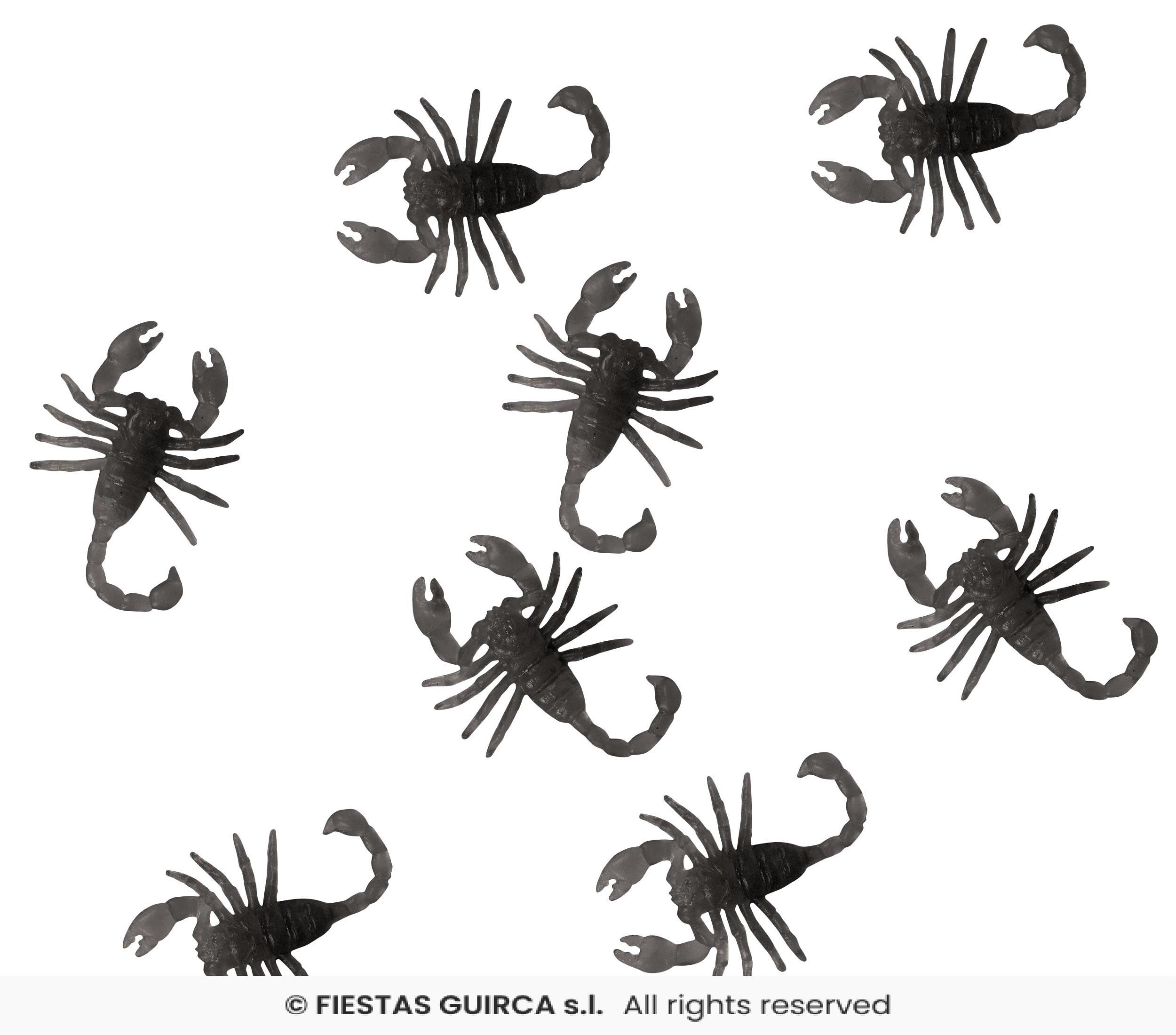 8 scorpions décoration 4,5cm
