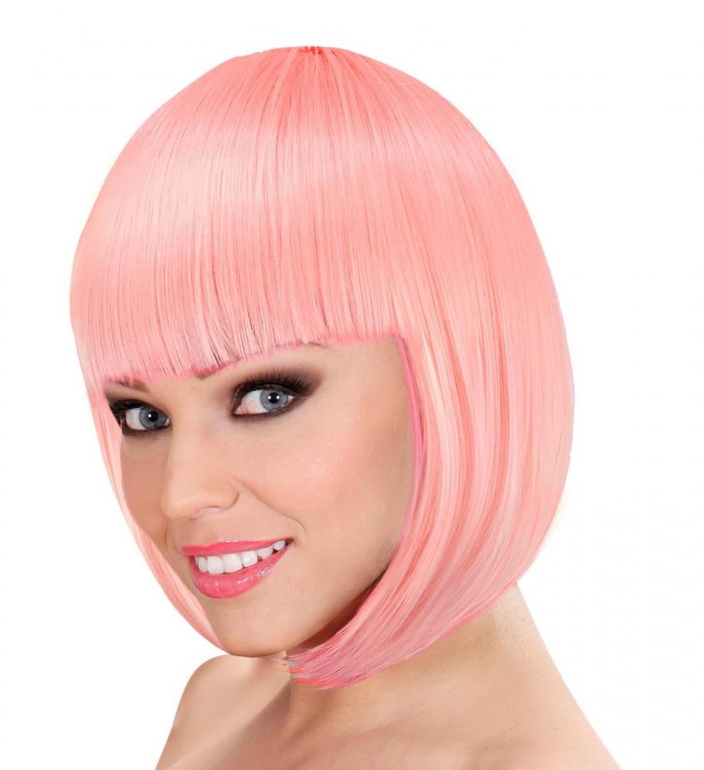 Perruque Cabaret rose qualité pro