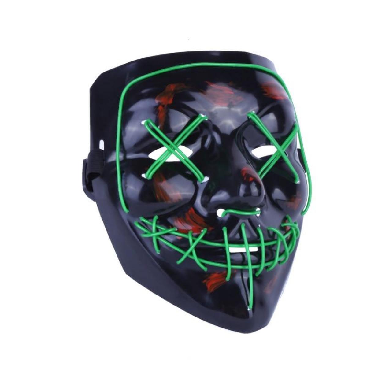 Masque lumineux la purge vert