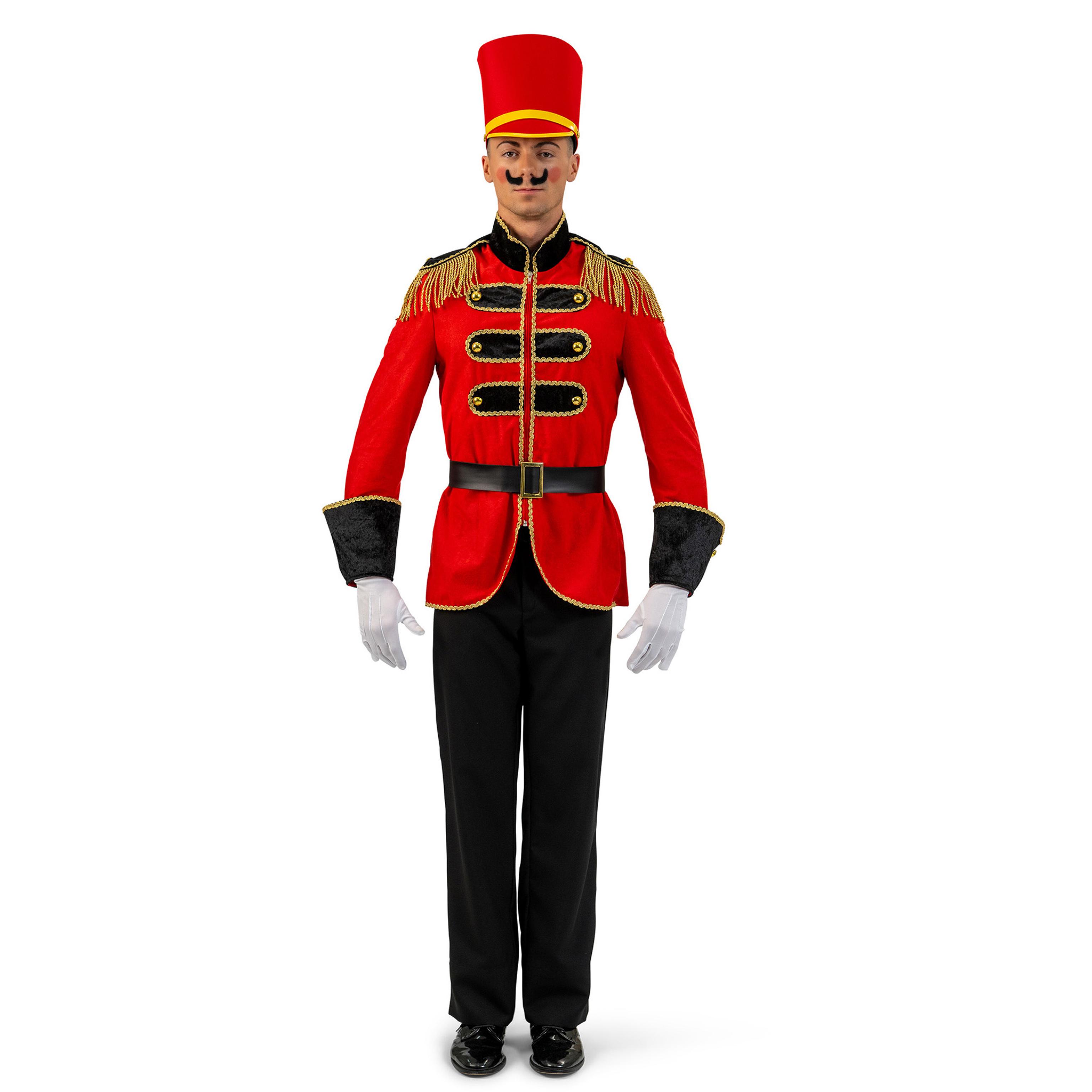 Veste Monsieur Loyal rouge et noir avec dorures taille M