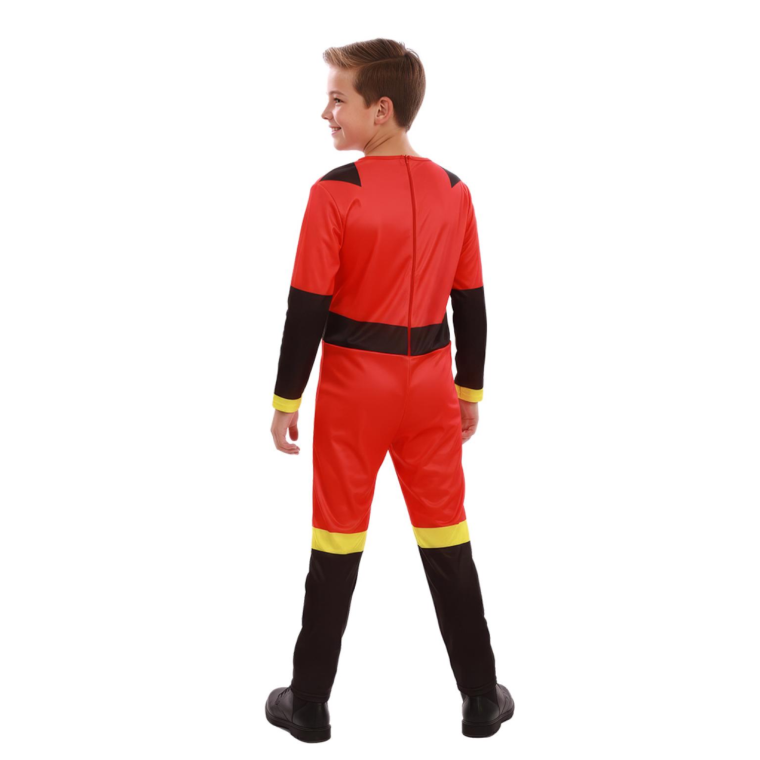Super-héros famille indestructible rouge enfant mixte taille 5/6 ans