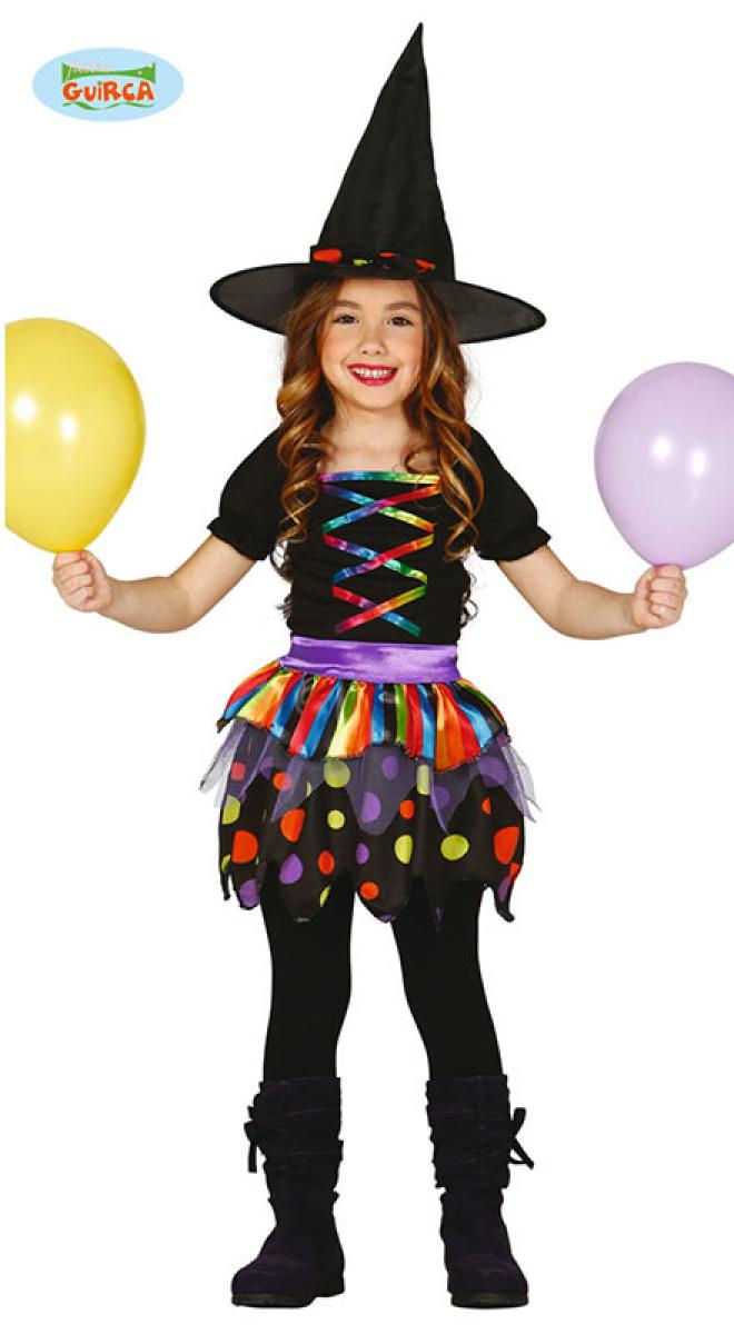 Sorciere multicolore taille 7/9 ans