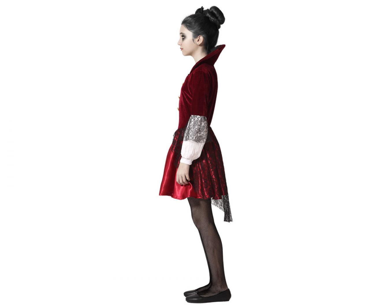 Vampiresse rouge courte taille 3/4 ans
