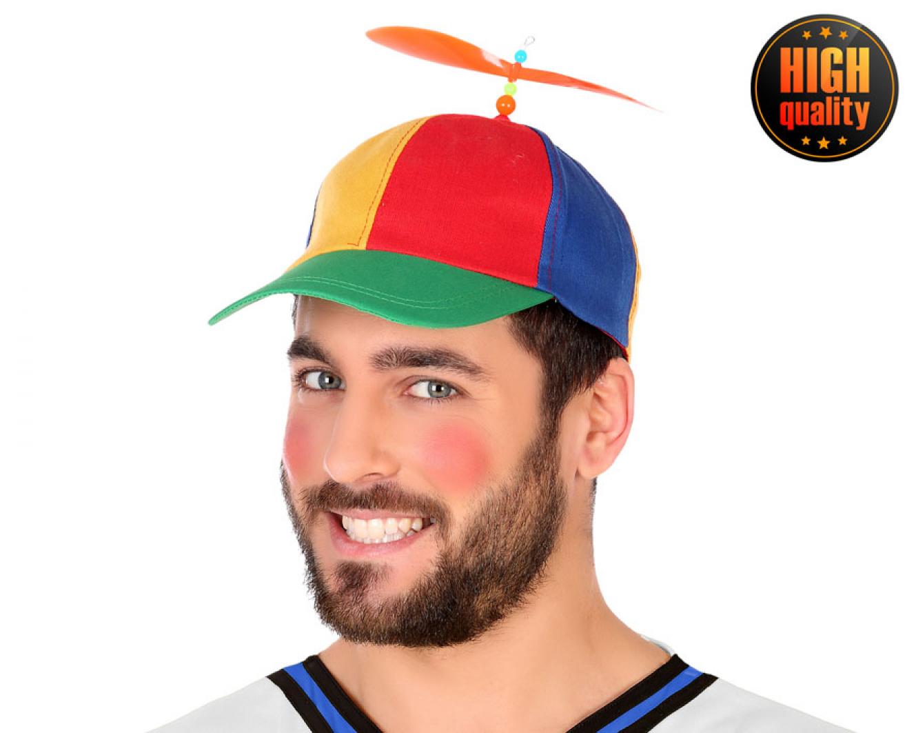 Casquette à hélice multicolore