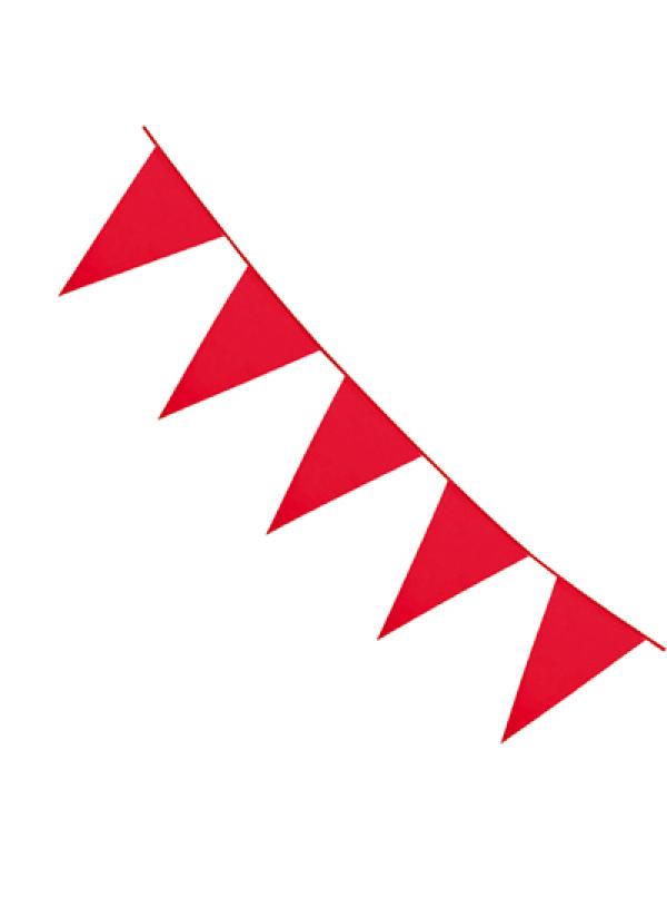 Guirlande fanions 10m rouge
