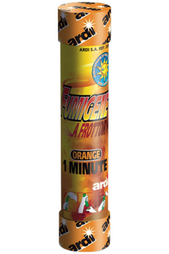 Fumigène à frottoir orange 1mn