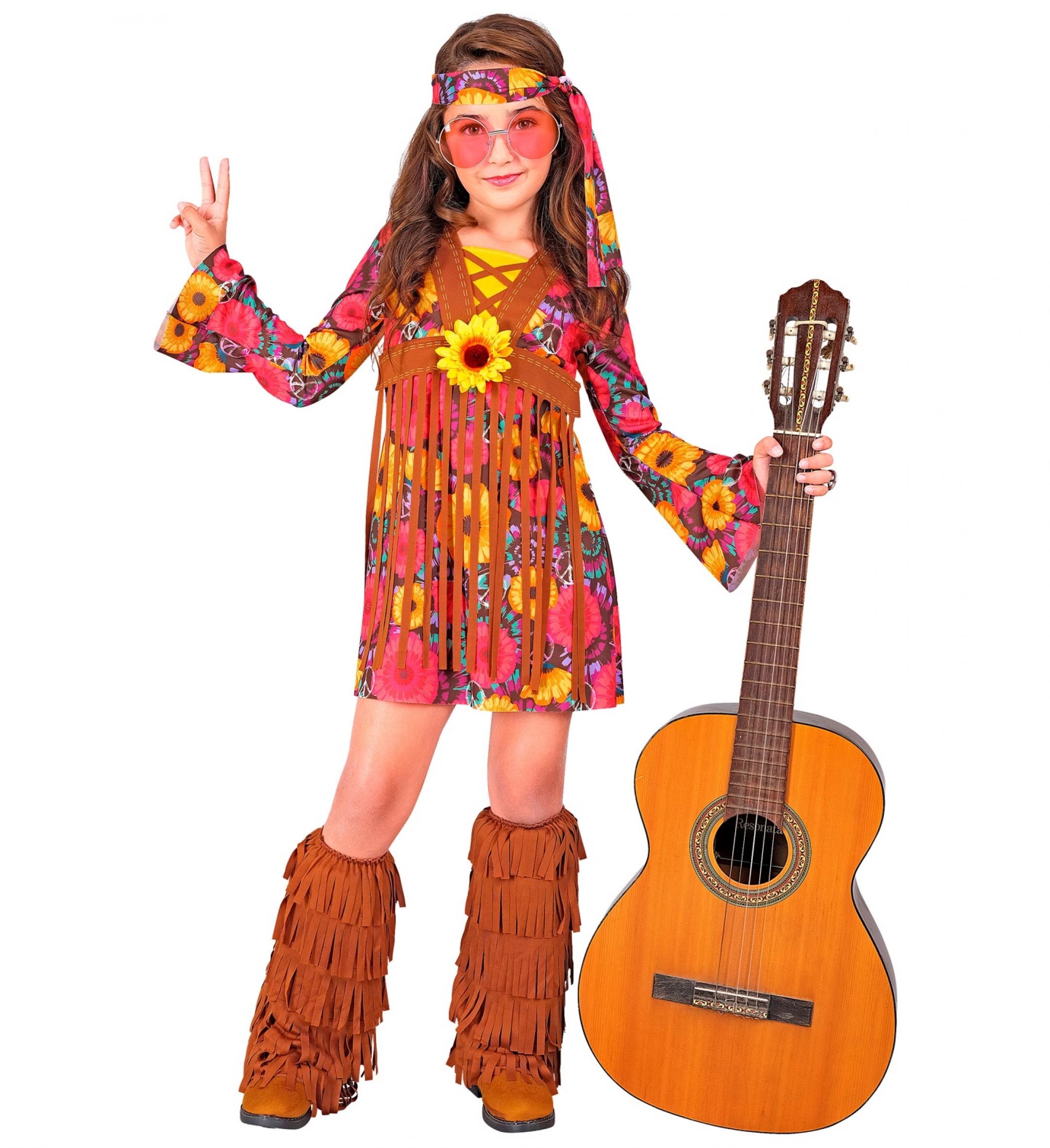 Robe hippie flower fille taille 5/7 ans