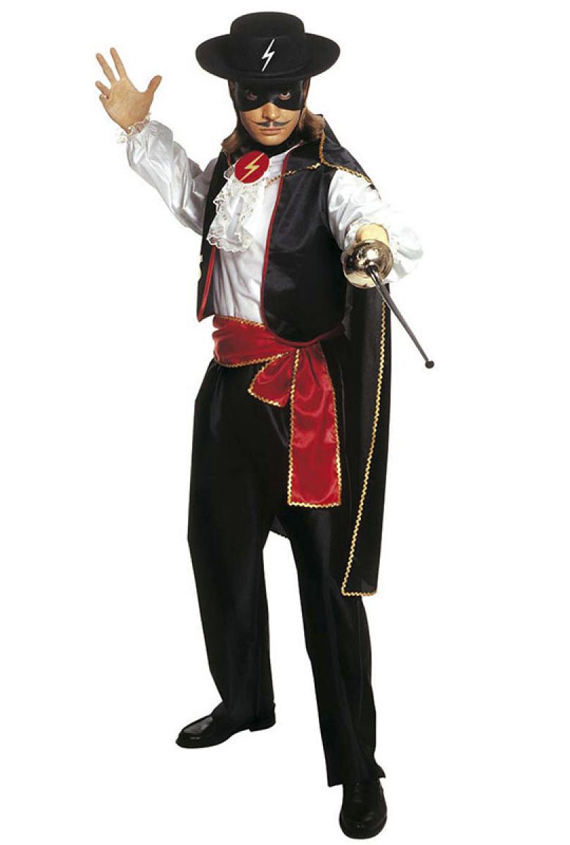 Cavalier noir Zorro taille M