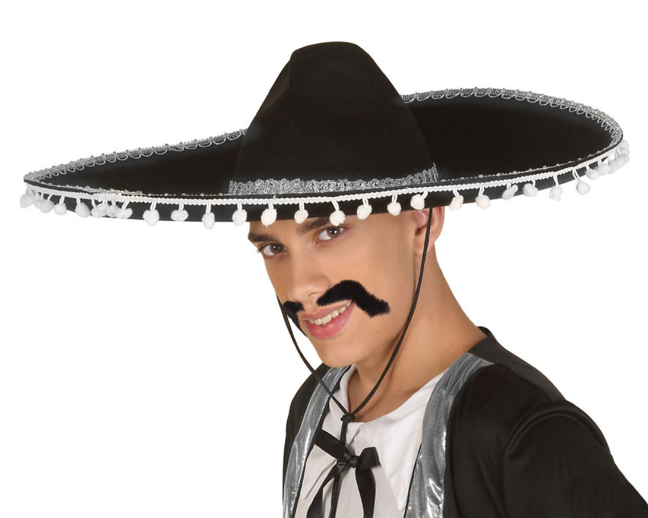 Sombrero mexicain noir adulte