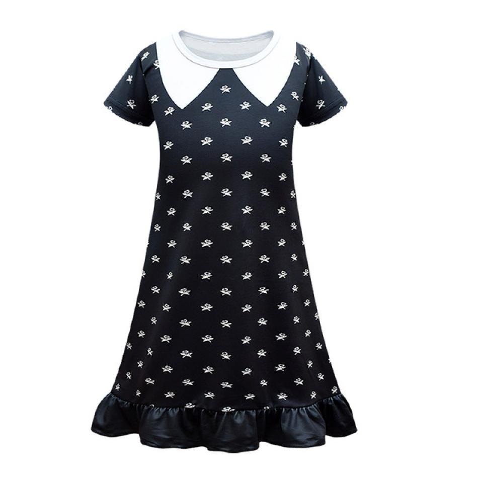 Robe écolière du mercredi imprimée 8/10 ans