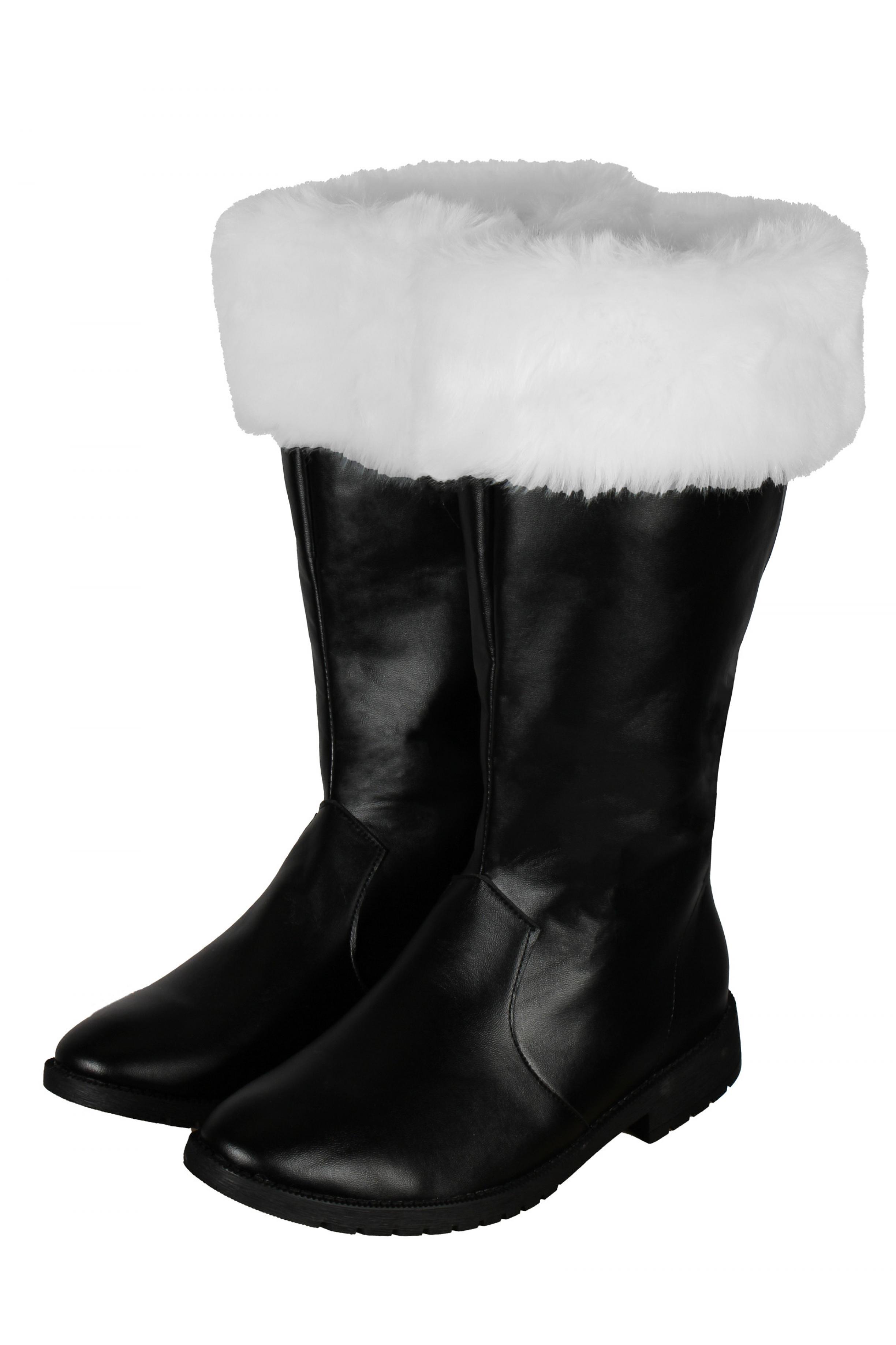Bottes de Père Noël à fourrure simili cuir taille 42/43
