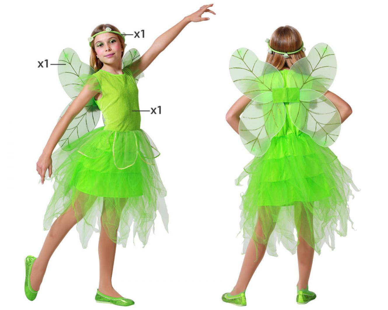 Fée verte taille 5/6 ans