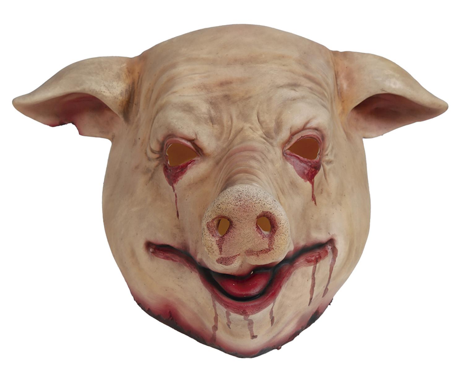 Masque de cochon sanglant en latex