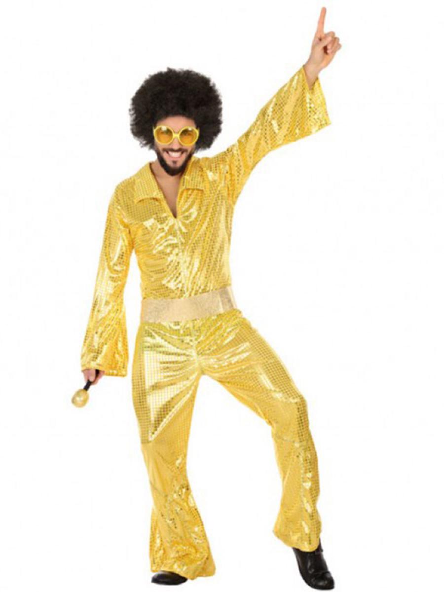 Combinaison disco paillettes or taille L/XL