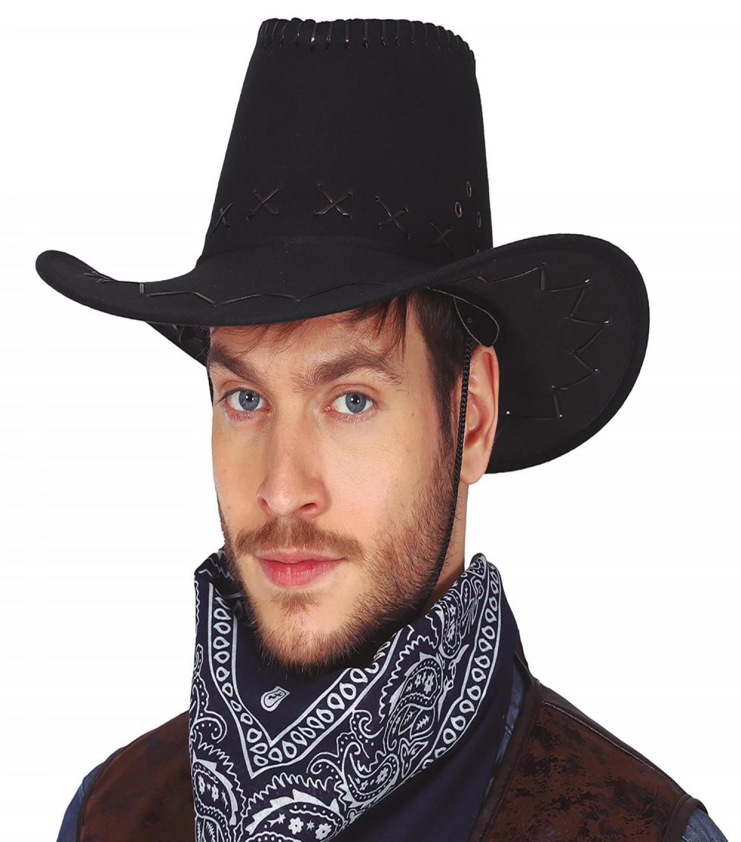 Chapeau cow boy vacher noir