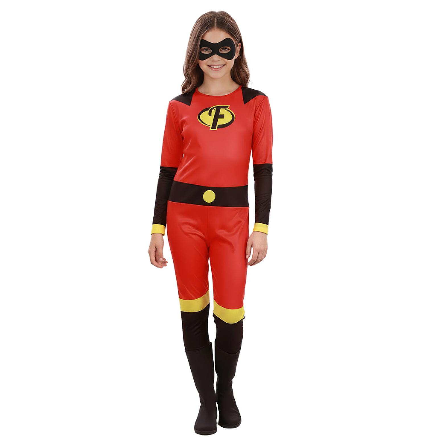 Super-héros famille indestructible rouge enfant mixte taille 5/6 ans