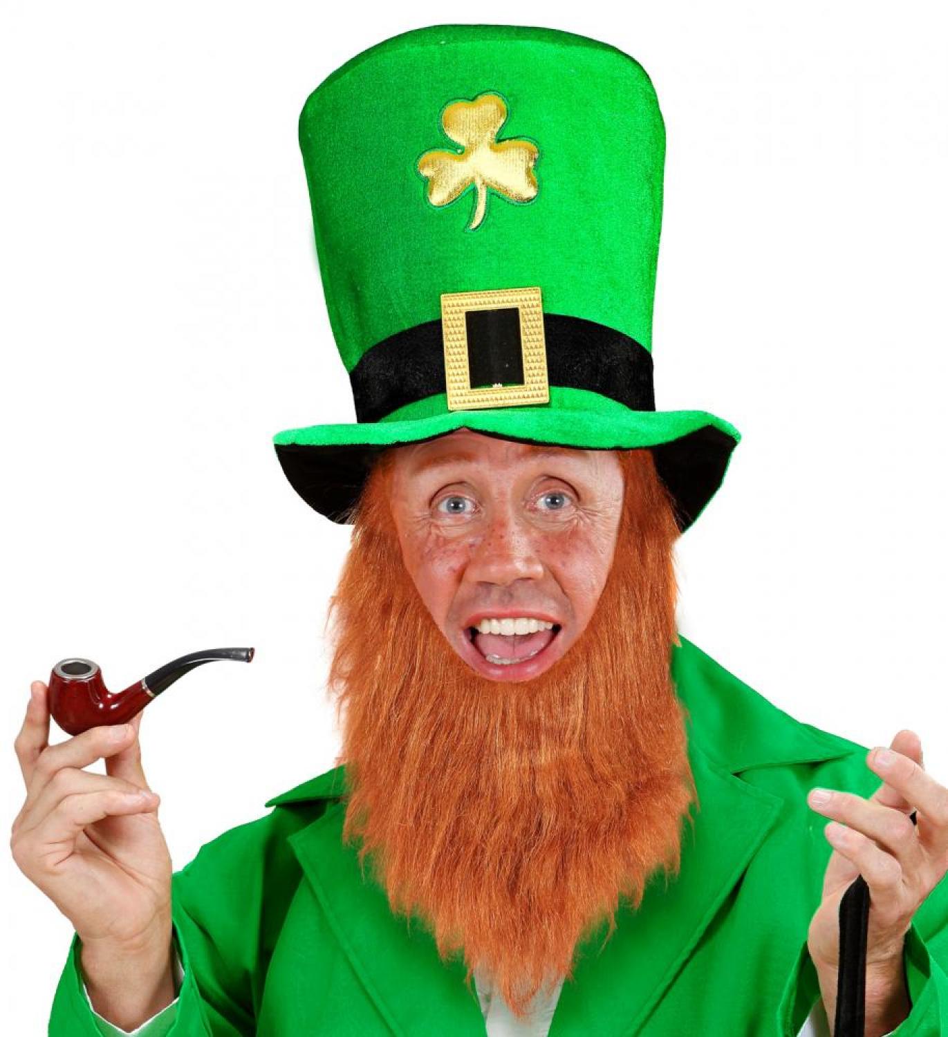 Chapeau Haut de forme St Patrick avec barbe