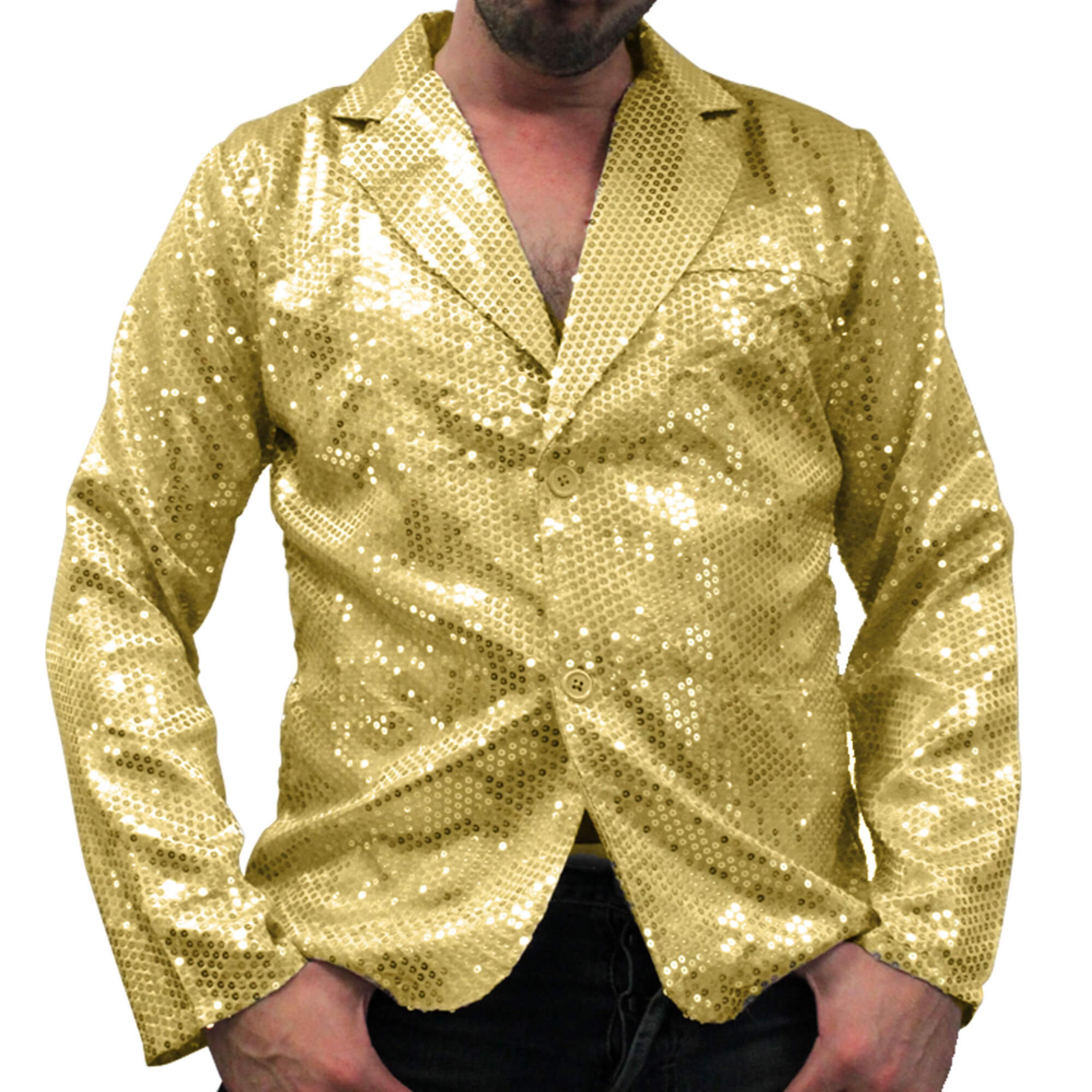 Veste à sequins or taille M