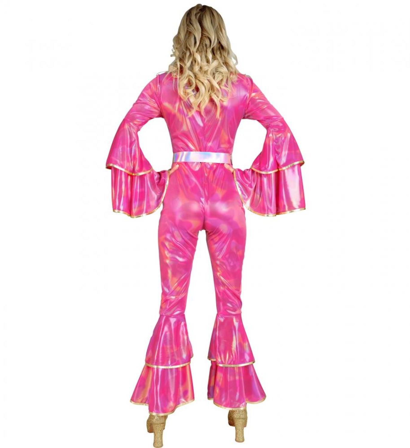 Combinaison disco rose taille S