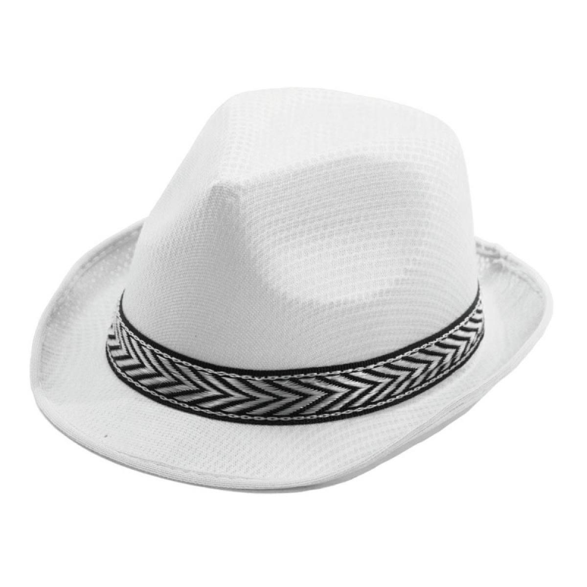 Lot de 100 borsalinos polyester Tony blanc