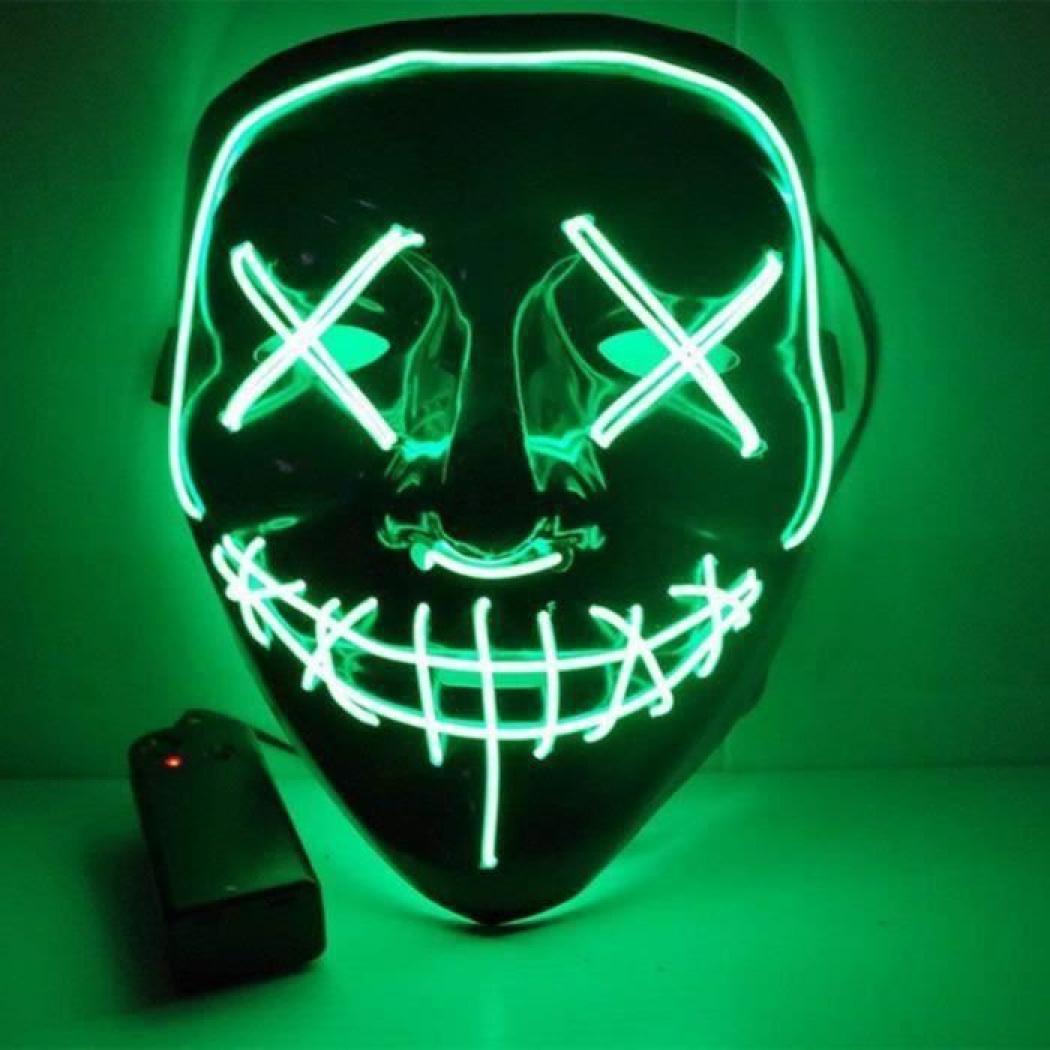 Masque lumineux la purge vert