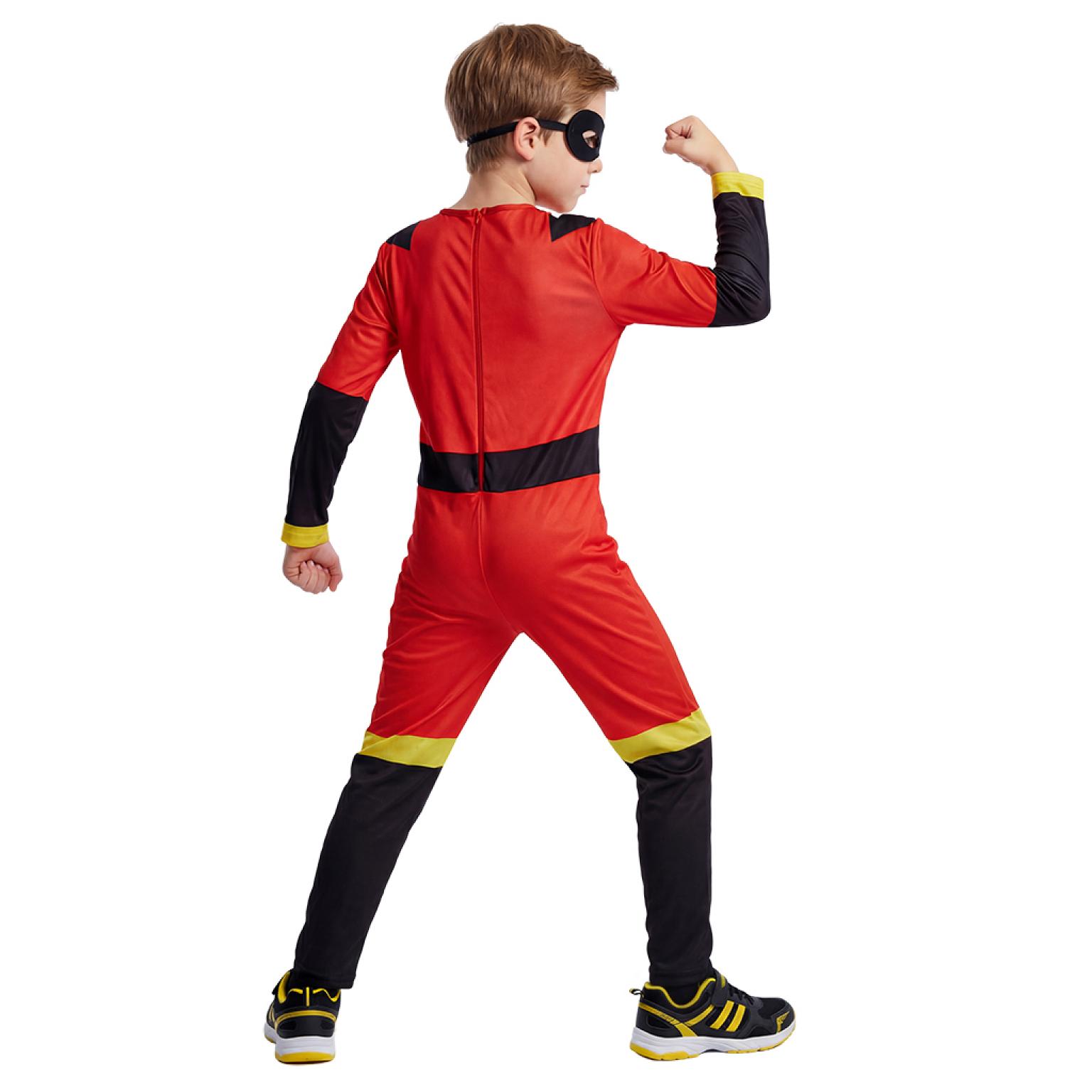 Super-héros famille indestructible rouge enfant mixte taille 3/4 ans