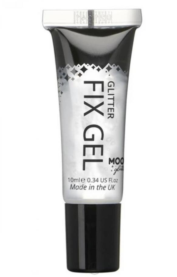 Gel fixateur transparent pour paillettes sèches
