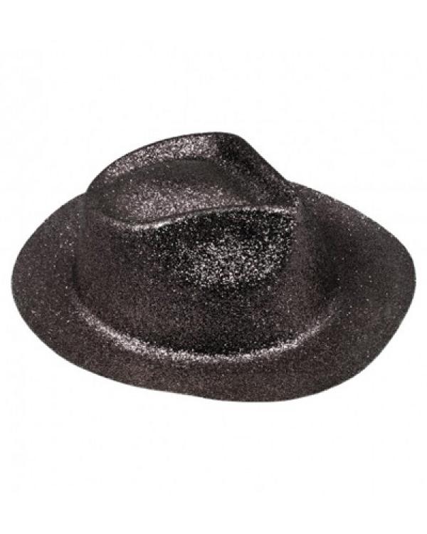 Borsalino paillettes couleur noir