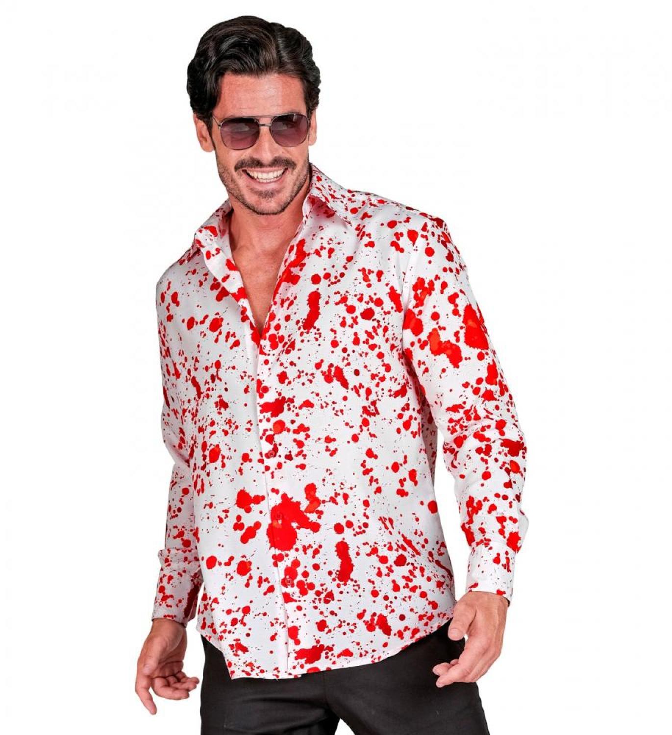 Chemise psychopathe ensanglantée taille XXL