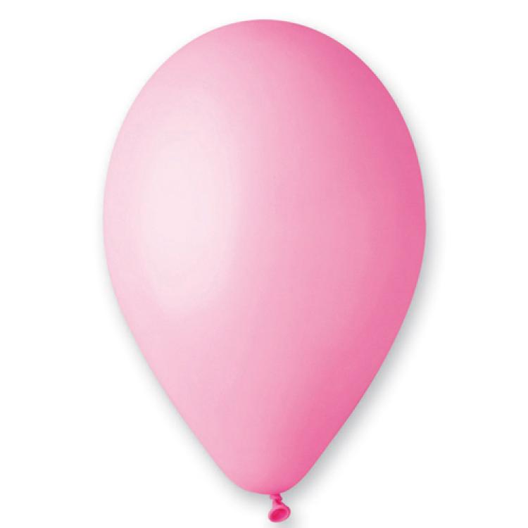 50 ballons latex 25cm rose fabriqués en France