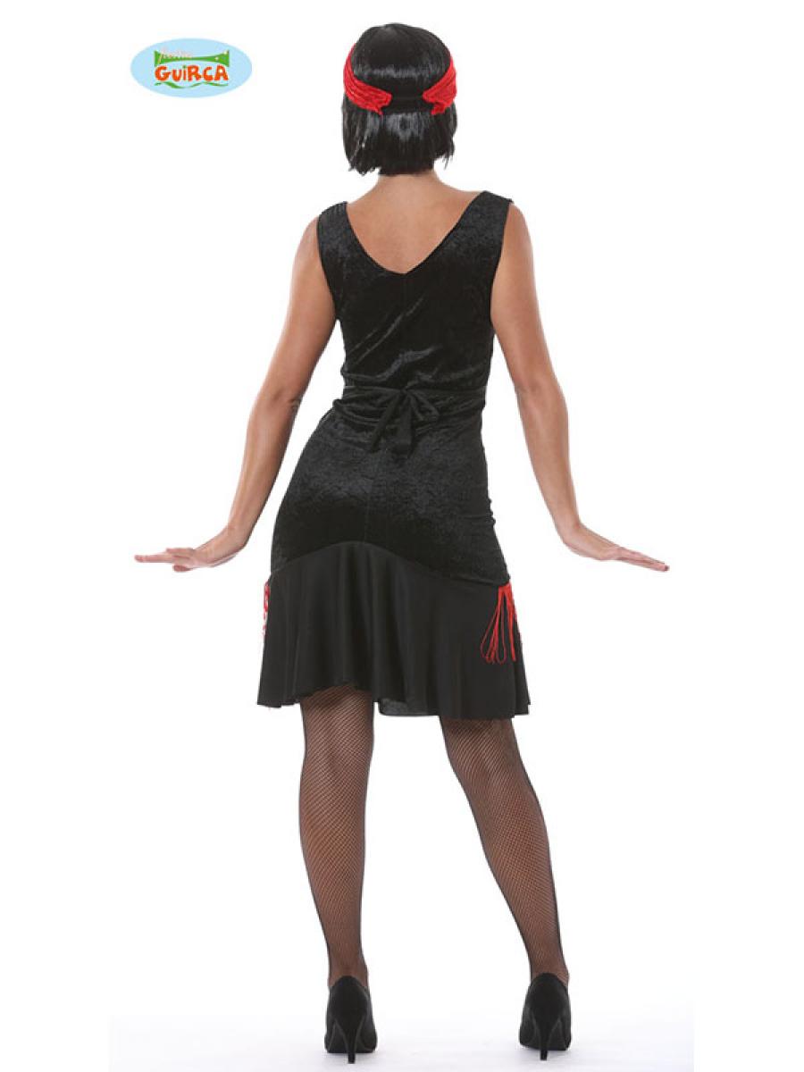 Robe Charleston noire et rouge taille M